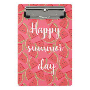 Modern Pink Watermelon, Summer Mini Clipboard