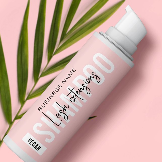 Modern Pink & White Lash Foam Cleanser Wrapper Rectangular Sticker (Creator Uploaded)