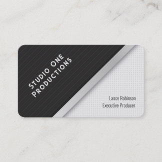 Modern PinStripes & Dots Business Card