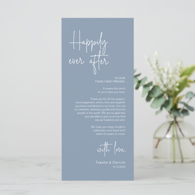 Modern Place Setting Dinner Party Thank You Card (Standing Front)