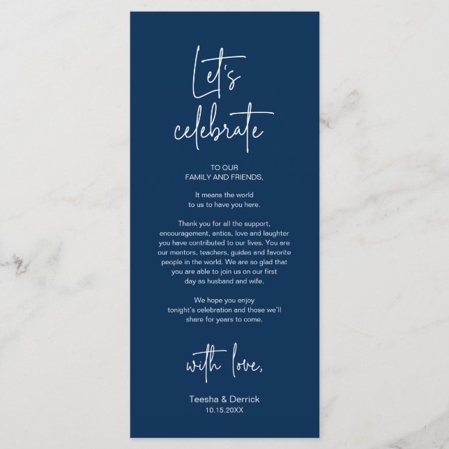 Modern Place Setting Dinner Party Thank You Card (Front)