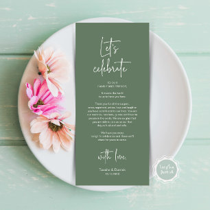 Modern Place Setting Dinner Party Thank You Card