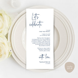 Modern Place Setting Dinner Party Thank You Card
