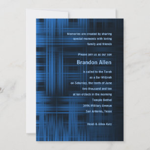 Modern Plaid Invitation