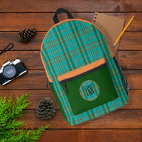 Modern Plaid Turquoise