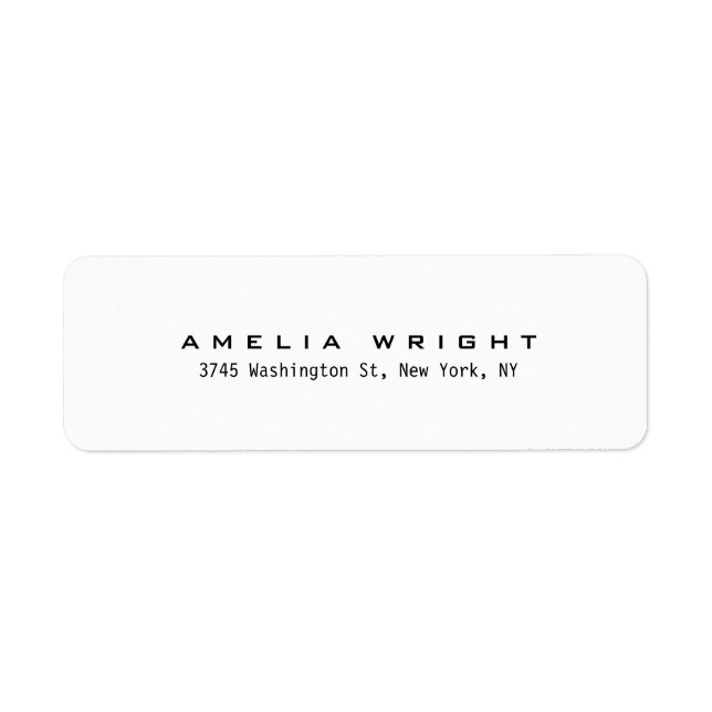 Modern Plain Black & White Minimalist Professional (Front)