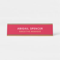 Modern Plain Classy Professional Cherry Red