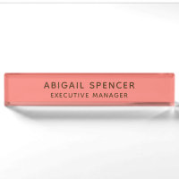 Modern Plain Classy Professional Coral Pink