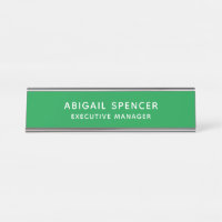 Modern Plain Classy Professional Kelly Green