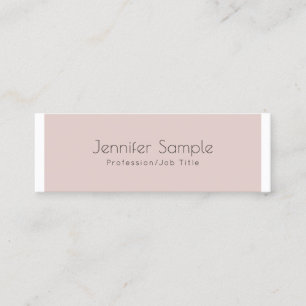 Modern Plain Creative Design Glamour Trendy Mini Business Card
