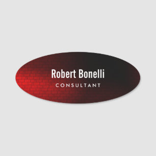 Modern Plain Custom Professional Name Position Name Tag