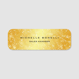 Modern Plain Custom Professional Name Position Name Tag