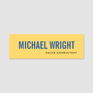 Modern Plain Custom Professional Name Position Tag
