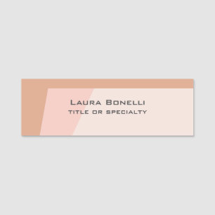 Modern Plain Custom Professional Name Position Tag