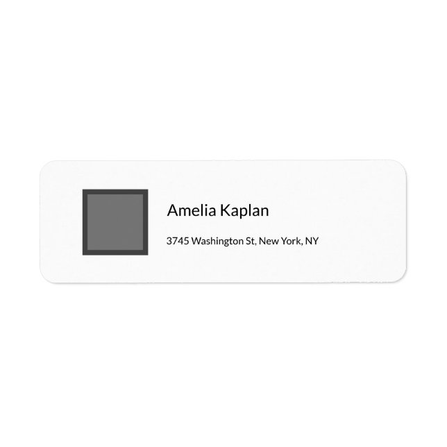 Modern Plain Grey White Minimalist Professional (Front)