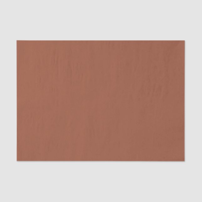 Modern Plain Matt Copper Colour Wedding Tissue Paper (Front)