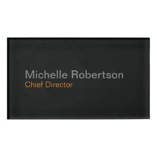 Modern Plain Minimalist Add Own Name Tag