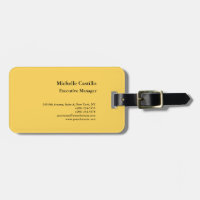 Modern Plain Professional Minimalist Yellow