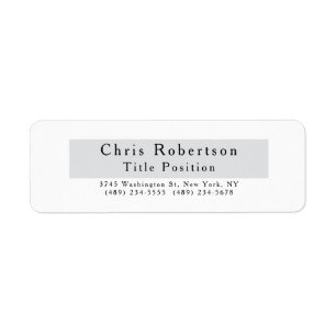 Modern Plain Simple Black Grey White Minimalist