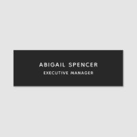 Modern Plain Simple Black White Professional