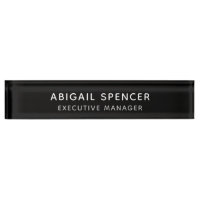 Modern Plain Simple Black White Professional
