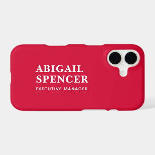 Modern Plain Simple Cherry Red Professional