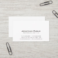 Modern Plain Simple Elegant Professional White