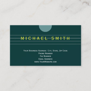 Modern Plain Simple Minimal Business Card