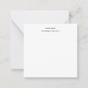 Modern Plain Simple Minimalist Card