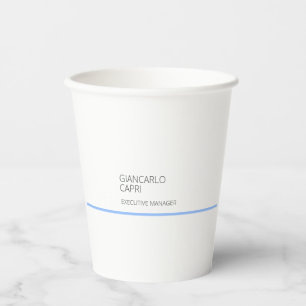 Modern Plain Simple Minimalist Paper Cups