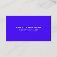 Modern Plain Simple Ultramarine Blue Professional