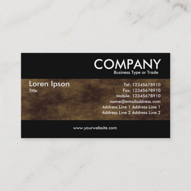 Modern - Planetary Terrain Business Card (Front)