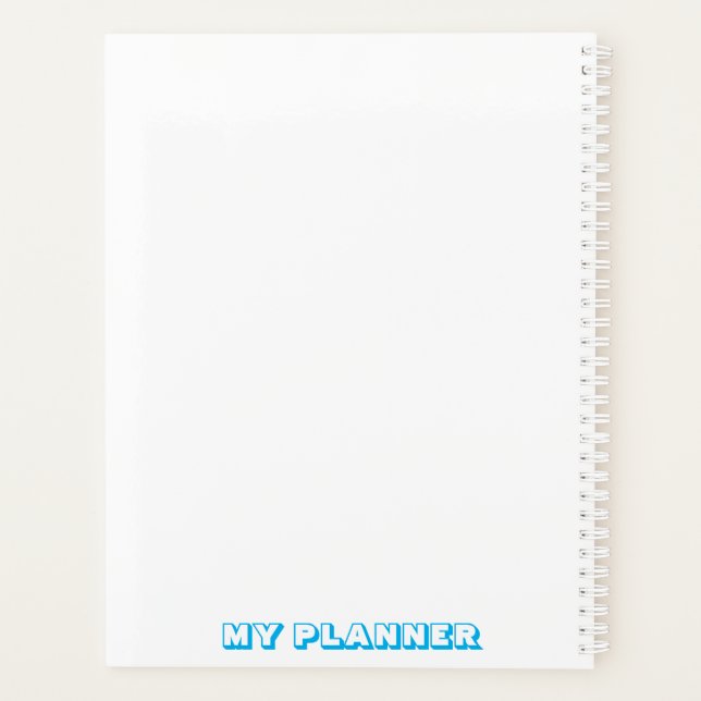 modern planner "bruh" notebook (Back)