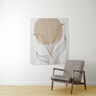 Modern plant art tapestry