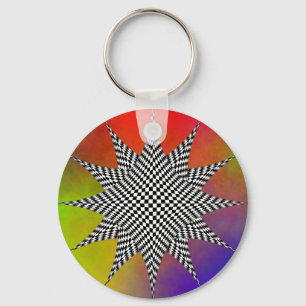 Modern Plasma by Kenneth Yoncich Key Ring