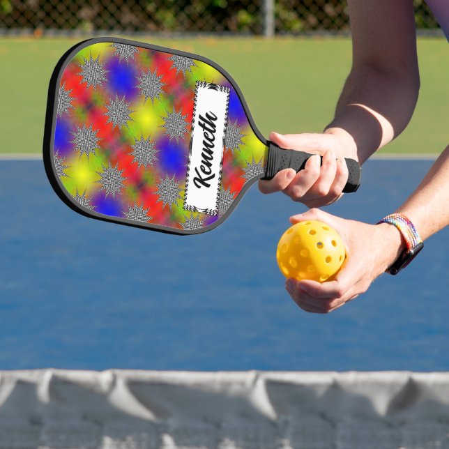 Modern Plasma by Kenneth Yoncich Pickleball Paddle (Insitu)
