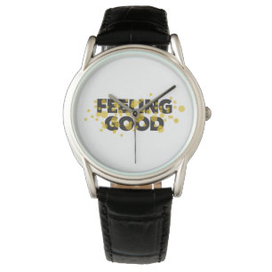 Modern, playful, cheerful design of Feeling Good Watch