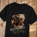 Modern Playful Cool Grunge Custom Pet Dog Photo T-Shirt<br><div class="desc">This playful and modern design is composed of fun typography and add a custom photo of your pet dog. "Best Dog Ever" adorns the shirt.</div>