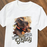 Modern Playful Cool Grunge Custom Pet Dog Photo T-Shirt<br><div class="desc">This playful and modern design is composed of fun typography and add a custom photo of your pet.</div>