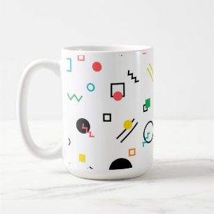 Modern, playful, cool, trendy, Memphis geometric Coffee Mug