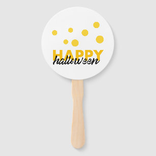 Modern, playful design of Happy Halloween Hand Fan
