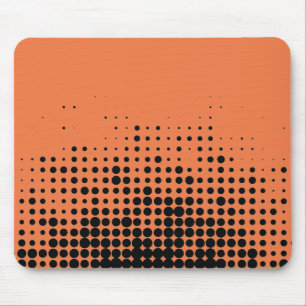 Modern, playful, urban geometric circle pattern mouse pad