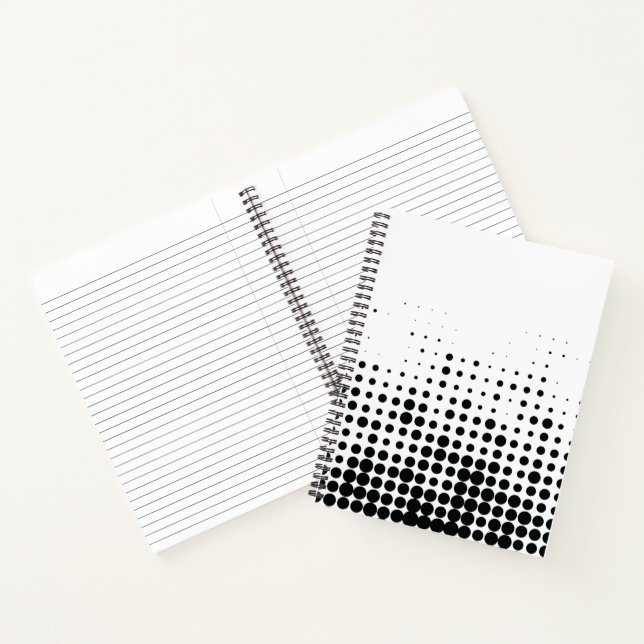 Modern, playful, urban geometric circle pattern notebook (Inside)
