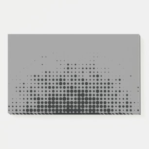 Modern, playful, urban geometric circle pattern post-it notes