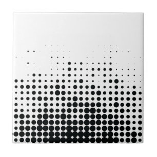 Modern, playful, urban geometric circle pattern tile
