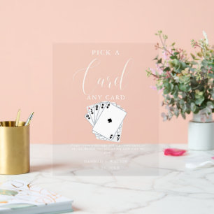 Modern Playing Cards Wedding Guest book Sign