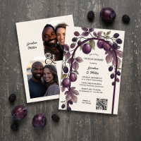 Modern Plum Fig Arch Autumn Couples Shower