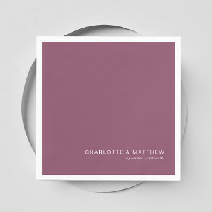 Modern plum napkin