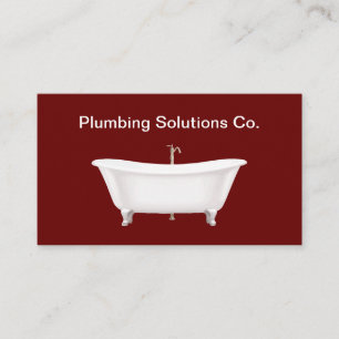 Modern Plumber Plumbing Service Business Card