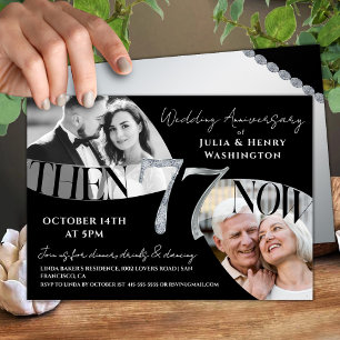 Modern Polished 77th Wedding Anniversary Invitation